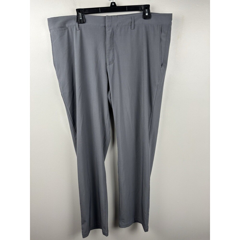 Nike Golf Men’s Gray 38x32 Standard Fit Dri Fit Straight Leg Pants Poly/Spandex